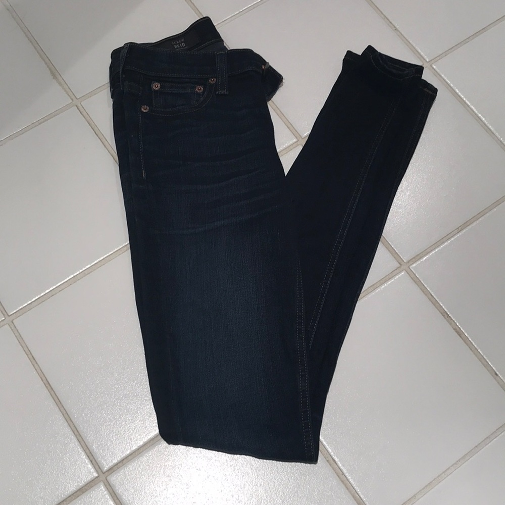 Jcrew dark wash skinny jeans
